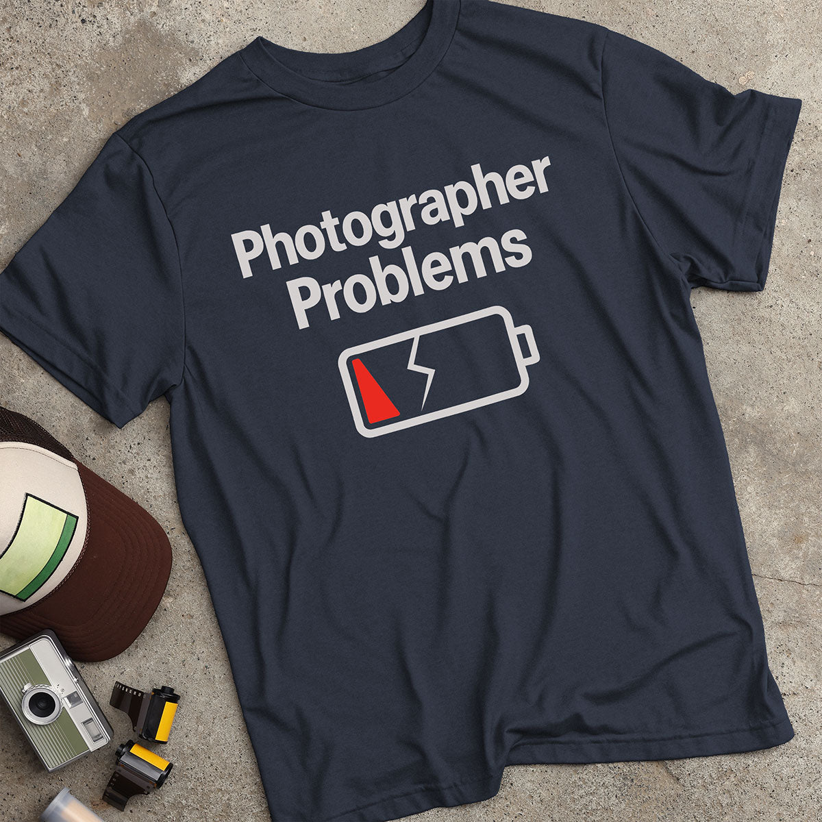 Photographer Problems Dead Battery T-Shirt