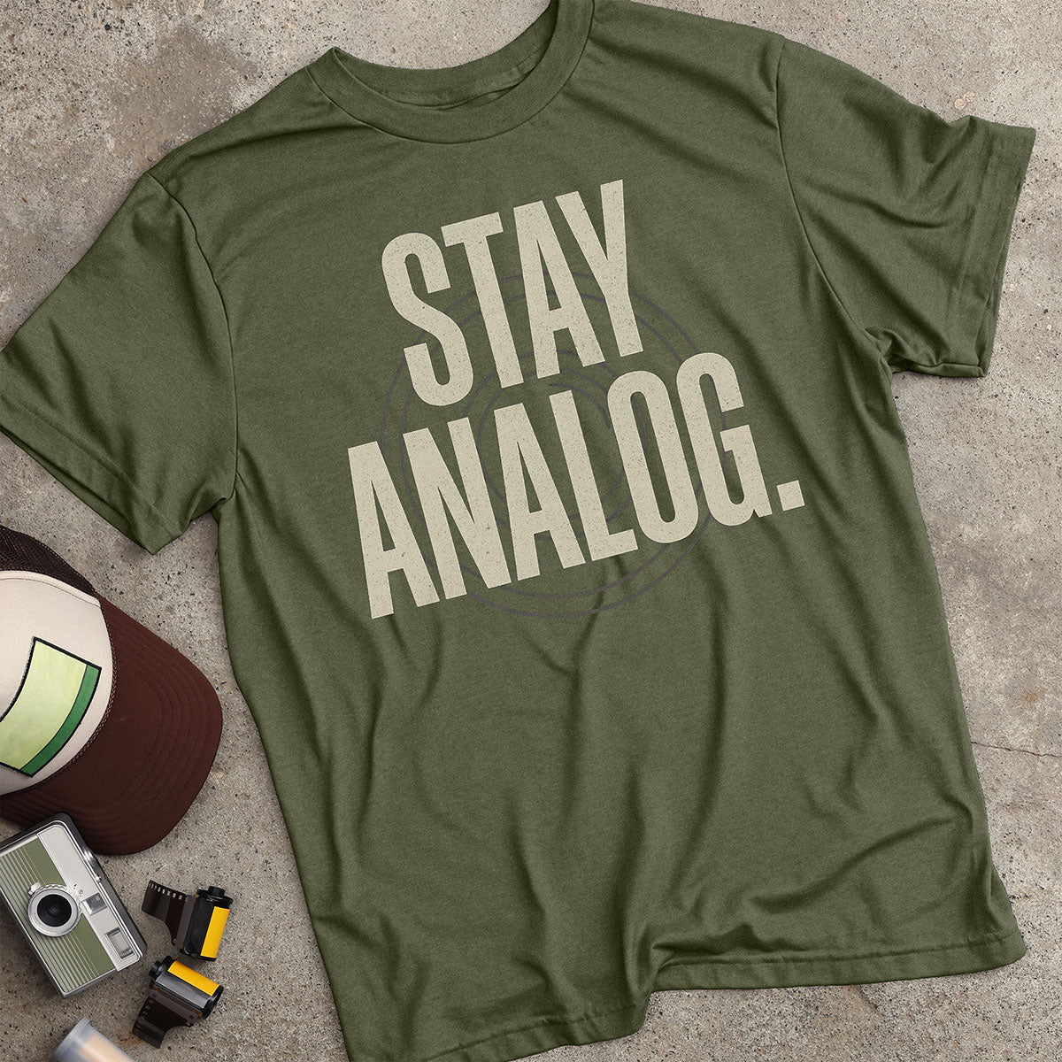 Stay Analog Aperture Ring T-Shirt