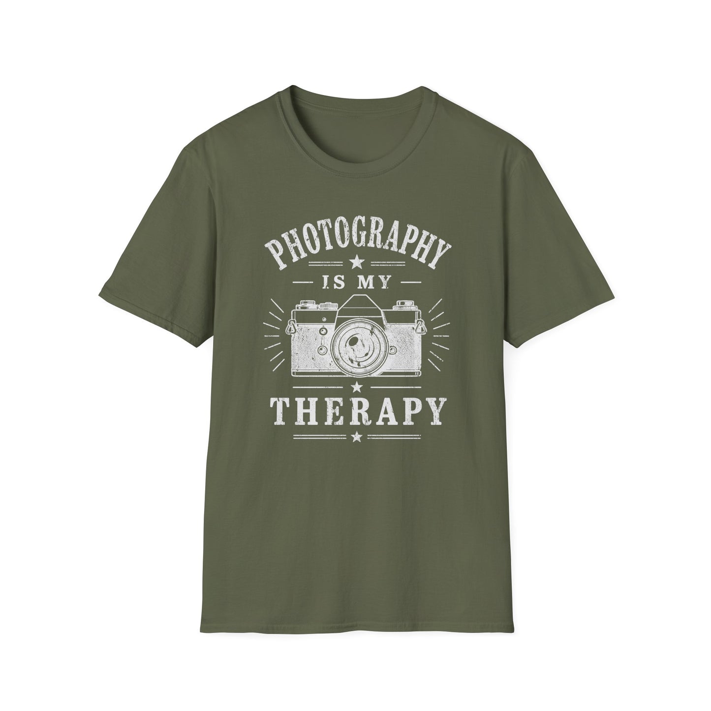 Photography Is My Therapy Camera T-Shirt